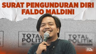 Surat Pengunduran Diri Faldo Maldini Stand Up Comedy Syukron Djamal [upl. by Sidonnie]