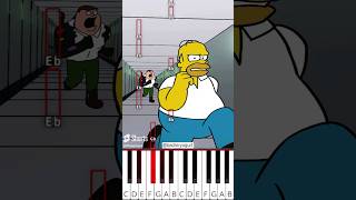 I found Abstracted Peter Griffin Pibby x The Simpsons badmryogurt  Octave Piano Tutorial [upl. by Hendon]