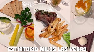 Estiatorio Milos Las Vegas 38 Per Person The Greek Spreads Lamb Chops Lobster amp More [upl. by Sum]