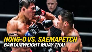 ONE Of The Craziest Muay Thai Battles Ever 🤯 NongO vs Saemapetch [upl. by Jaime]