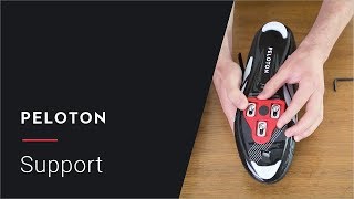 How to Attach Your Cleats  Peloton Support [upl. by Merell]