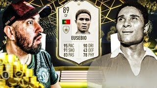 FIFA 22  JE PACK EUSEBIO DANS MON PACK ICONE DE BASE  CEST INCROYABLE [upl. by Winona568]