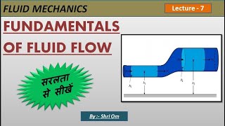 Fluid Mechanics  Lec  7  Fundamentals of Fluid Flow [upl. by Adrahs]