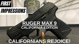 Ruger Max 9  The New Kid On The Block For California [upl. by Kirstyn831]