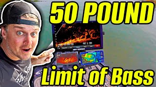 Worlds BIGGEST Fish Finder  50 Pound Limit of Bass [upl. by Haeel]