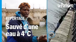 Mambi ce Malien sans papiers qui a plongé dans la Seine glacée pour sauver un chien [upl. by Carlyle]