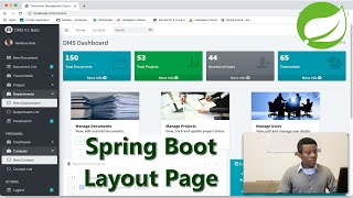 Layout Page in Spring Boot with Thymeleaf  Master and Content Page Step by Step [upl. by Ashok]