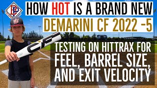 Demarini 2022 CF 5 Baseball Bat Review  How HOT is this Composite Bat Brand NEW [upl. by Arissa]