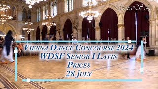 Vienna Dance Concourse 2024  Senior I Latin WDSF  Results  28 July 2024 [upl. by Atinad]