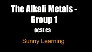 Group 1 Alkali Metals  GCSE Chemistry [upl. by Yragerg]