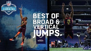 Top Broad amp Vertical Jumps  2019 NFL Scouting Combine Highlights [upl. by Telrahc]