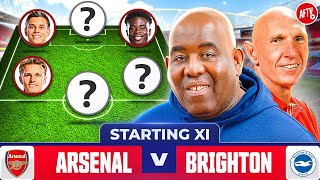 Starting XI Live  Arsenal vs Brighton  Premier League [upl. by Trevorr]