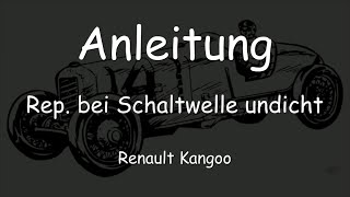 Renault  Schaltwelle undicht [upl. by Linker870]