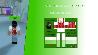 How to make vests on roblox [upl. by Ericksen]