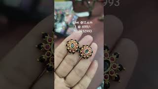 beads combo onegramgold south 7013932993 studs latest ytshorts reels viral live [upl. by Nesmat425]