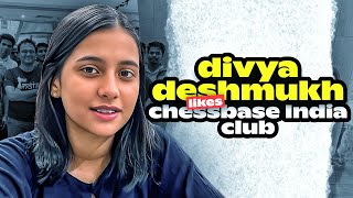 Divya Deshmukh Likes The Intiative Of Chessbase India Club [upl. by Llimaj]