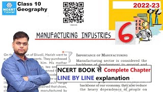 Manufacturing Industries  Class 10 Geography chapter 6 Full chapter [upl. by Haisoj]