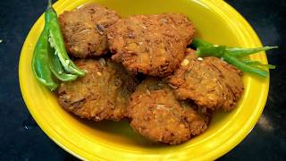 Arati Puvvu Vada  Arati Puvvu Masala Vadalu  Banana Flower Vada  Chennai Special snacks [upl. by Esinehs]