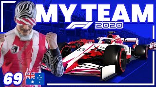 EERSTE RACE MET DE LORD RAGHUNATHAN F1 2020 My Team 69 Australië  Nederlands [upl. by Ylrebmic]