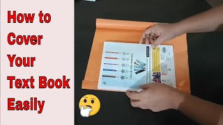 How to cover school books notebook  how to cover school books with brown paper [upl. by Graniah]