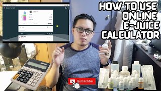 How to use Vape Ejuice Calculator Noypi Version  Vegetable Cloud [upl. by Lacey327]