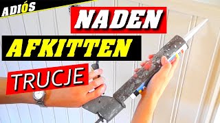 KLEIN TRUCJE BIJ ACRYLAATKIT AANBRENGEN naden afkitten met acrylaatkit afkitten tips [upl. by Debbie]