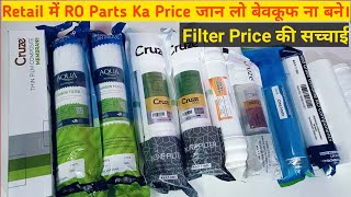 RO Spare Parts Price List  RO Filter का Price जान लो लूटने से बचे [upl. by Ahearn949]