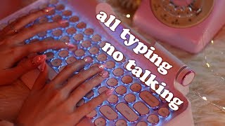 Extremely Relaxing Keyboard Typing ASMR no speaking [upl. by Glynis610]