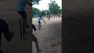 cricket batting using footwork stumper cricket shorts subscribe [upl. by Eetak]