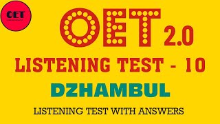 OET ListeningDzhambul with answers [upl. by Anyr]