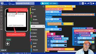 M5Stack Core2 UIFlowPython  Azure IoT Hub to Device  C2D [upl. by Airun100]