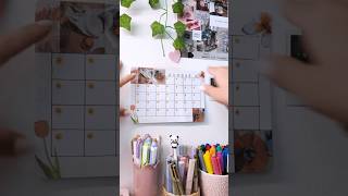 Make my mini calendar with me🧡💫 asmr desksetup asmrsounds [upl. by Nyl]