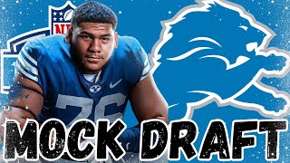 DETROIT LIONS 2024 NFL MOCK DRAFT  TRADE UP FOR QB jk [upl. by Tolliver]