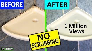 How to remove Mould from Silicone Sealant in your Bathroom NO SCRUBBING  Removing Black Mould [upl. by Peugia]