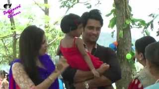 On location of TV Serial Madhubala RK amp Madhu feeding poor children [upl. by Ailehc]