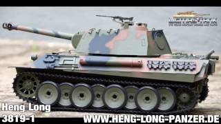 RC PANZER 24 GHZ GERMAN PANTHER 38191 HENG LONG LICMASTANK [upl. by Knoll861]