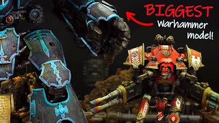 Warlord Titan vs Imperial Knights  WARHAMMER 40K battle report [upl. by Aidam233]