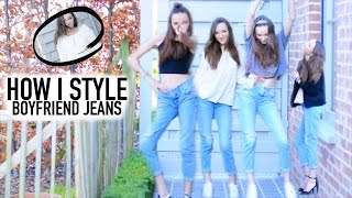 How I Style Boyfriend Jeans ♡ [upl. by Ailic]