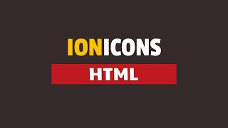 How to Use Ionicons in HTML [upl. by Rosalba]