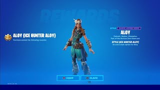 FORTNITE HOW TO GET quotICE HUNTER ALOYquot EDIT STYLE PS5 EXCLUSIVE SKIN [upl. by Namrac]