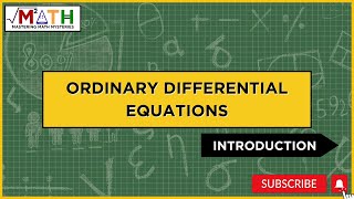 Ordinary Differential Equations Introduction [upl. by Angeli639]