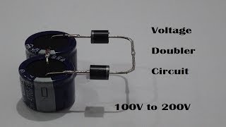 Simple Voltage Doubler Circuit Using Only Diodes And Capacitors [upl. by Trilby]