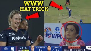 Watch Nita Ambani emotional when Ellyse Perry takes 6 wickets for Mumbai Indians in WPL Match 2024 [upl. by Dorahs]