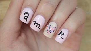 Mi Am❤r  Tutoriel Nail Art [upl. by Intruok]