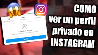 Como ver un perfil privado en Instagram [upl. by Yetti]