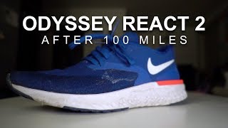 Nike Odyssey React Flyknit 2  After 100 Miles [upl. by Tace532]