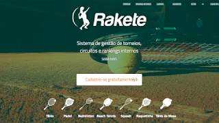 Gestão online de torneios e circuitos rakete [upl. by Tench]