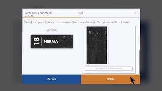 Etiketten designen amp erstellen  kostenlos mit dem Etiketten Assistent Online von HERMA 🏷️ [upl. by Gibby]