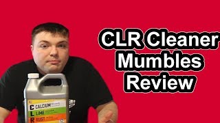 CLR Calcium Lime Rust Cleaner  Mumbles Review [upl. by Repotsirhc]