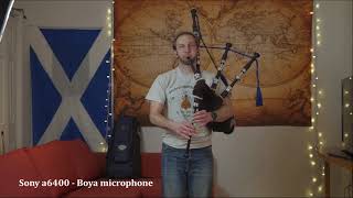 Audio Recording Comparison bagpipes and voice [upl. by Elimac923]